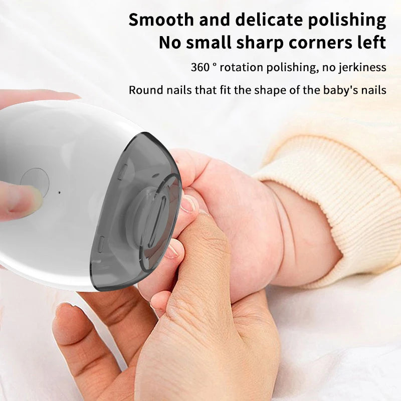 Electric Nail Clippers With Light Automatic Manicure Trimmer Adult Baby Fingernail Toe Scissors Pedicure Polishing Nails Cutter