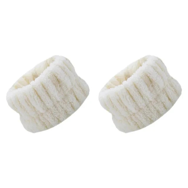 Wrist Washband Belt Wrist Washing Soft Microfiber Towel Wristbands for Washing Face Water Absorption Washing Prevent Wetness