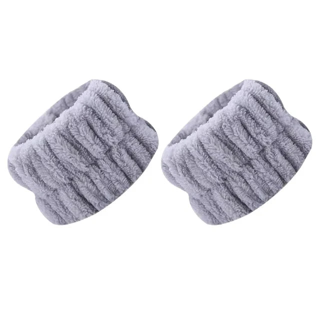 Wrist Washband Belt Wrist Washing Soft Microfiber Towel Wristbands for Washing Face Water Absorption Washing Prevent Wetness