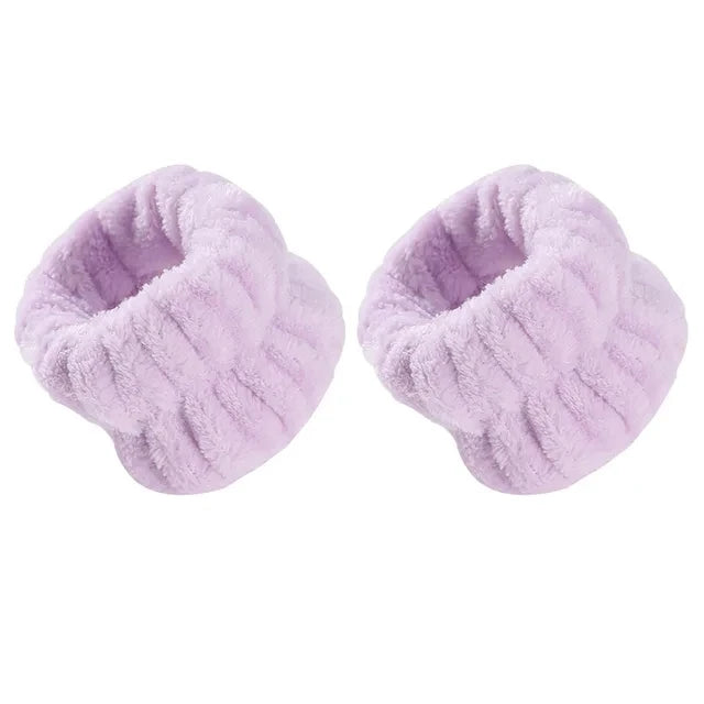 Wrist Washband Belt Wrist Washing Soft Microfiber Towel Wristbands for Washing Face Water Absorption Washing Prevent Wetness