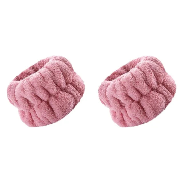 Wrist Washband Belt Wrist Washing Soft Microfiber Towel Wristbands for Washing Face Water Absorption Washing Prevent Wetness