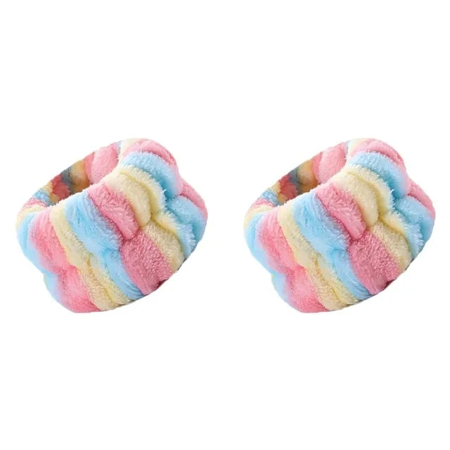 Wrist Washband Belt Wrist Washing Soft Microfiber Towel Wristbands for Washing Face Water Absorption Washing Prevent Wetness