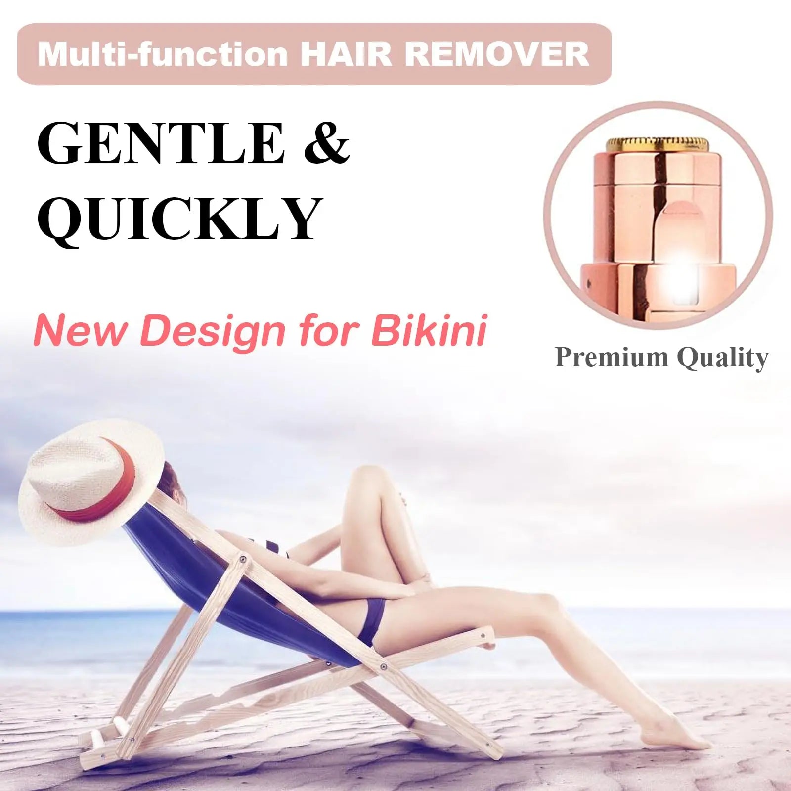 Finishing Touch Hair Remover Electric Razor for Women with LED Light Instant and Painless Portable Lipstick Hair Removal Tools